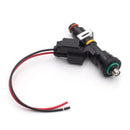 BLOX Racing Eco-Fi Street Fuel Injectors 550cc/min for Honda B/D/H Series with 1/2 inch Adapter (Set of 4)