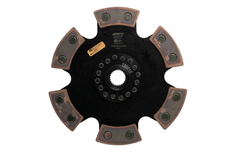 ACT 2017 Honda Civic 6 Pad Rigid Race Disc - High-Performance Ceramic Friction Clutch Plate