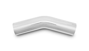 Vibrante tubo de aluminio universal de 2,5 pulgadas de diámetro exterior (curva de 30 grados) - Pulido (2808)