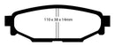 EBC Bluestuff NDX Rear Brake Pads for Subaru Legacy and Impreza - High Friction Racing Performance