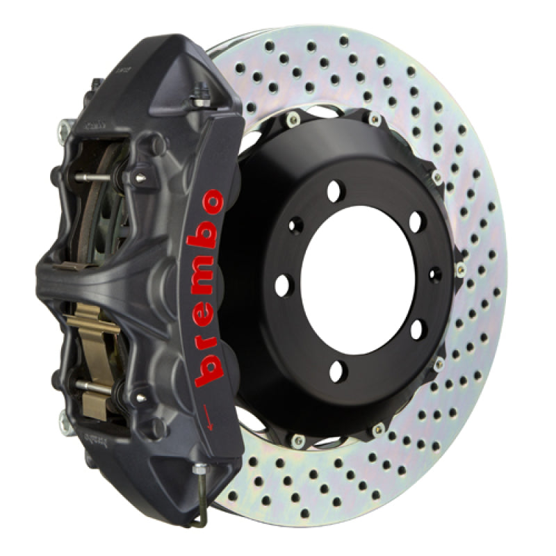 Brembo 23+ GR Corolla Front GTS BBK 4 Piston Cast 355x32 2pc Rotor Drilled-Black HA (1M1.8068AS)