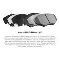 R1 2009-2024 Chevrolet Express 4500 Front/Rear R1 Super Duty Pads & Hardware Kit