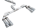 AWE 22-24 Audi 8Y S3 Track Edition Exhaust  - Chrome Silver Tips