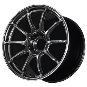 Advan RSIII 18x8.5 +38mm 5-114.3 Racing Hyper Black & Ring Wheel