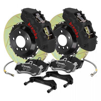 Brembo 06-09 Honda S2000 Rear GTS BBK 4 Piston Cast 328x28 2pc Rotor Slotted Type-1-Black HA