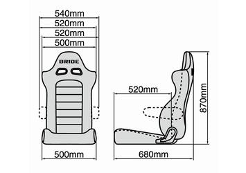 BRIDE KING SERIES ERGOSTER RECLINABLE SEAT | Keiichi Tsuchiya Special Edition