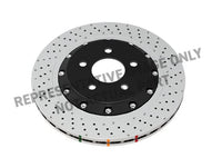 DBA 17+ Honda Civic Type R Front 5000 Series Cross Drilled Rotor w/Black Hat | DBA53700BLKXD