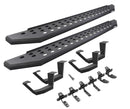 Go Rhino 2022+ Toyota Tundra DC 4dr Kit w/RB20 Running Board + Brkts + 4 RB20 Drop Steps - Tex. Blk (6944358020PC)