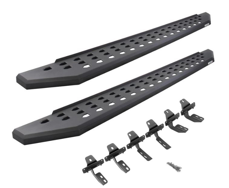 Go Rhino 2022+ Toyota Tundra DC 4dr RB20 Running Boards Kit w/RB20 Running Board + Brkts - Tex. Blk (69443580PC)