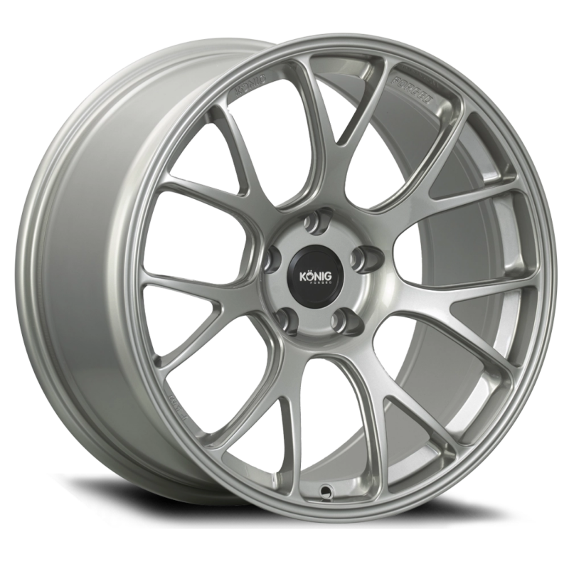 Konig Forged F1M 18X10.5 5X114.3 ET25 Ash Silver Knurled Bead (F1M0851425S)