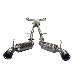 Injen 03-08 350Z Escape doble de acero inoxidable con respaldo de gato de 60 mm y tubo en X resonado incorporado (SES1987TT)