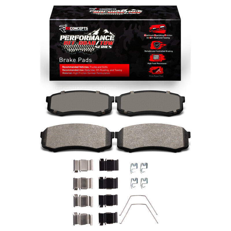 R1 1993-2024 Lexus GX460 Rear Performance Off-Road/Tow Brake Pads & Hardware Kit (2400-0606-01)