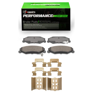 R1 1997-2013 Cadillac XLR Rear R1 Performance Sport Pads & Hardware Kit (2115-0732-01)