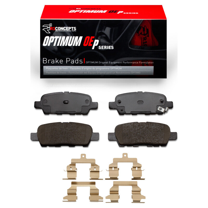 R1 2008-2013 Nissan Rogue Rear R1 Optimum OE Pads & Hardware Kit (2551-0905-02)