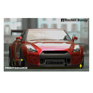 Guardabarros delanteros GReddy Rocket Bunny R35 V2 (FRP)