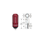 Project Kics Leggdura Racing Shell Type CL53 Cap - Red (1pc) (WSLNR53)