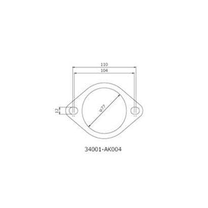HKS Gasket 75mm Universal EX (2pcs) - (34001-AK004)