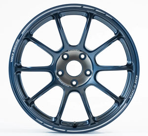 VOLK ZE40 Time Attack III 18X9.5" +44 5x120 Wheel in Metallic Blue/ Matte Dark Clear