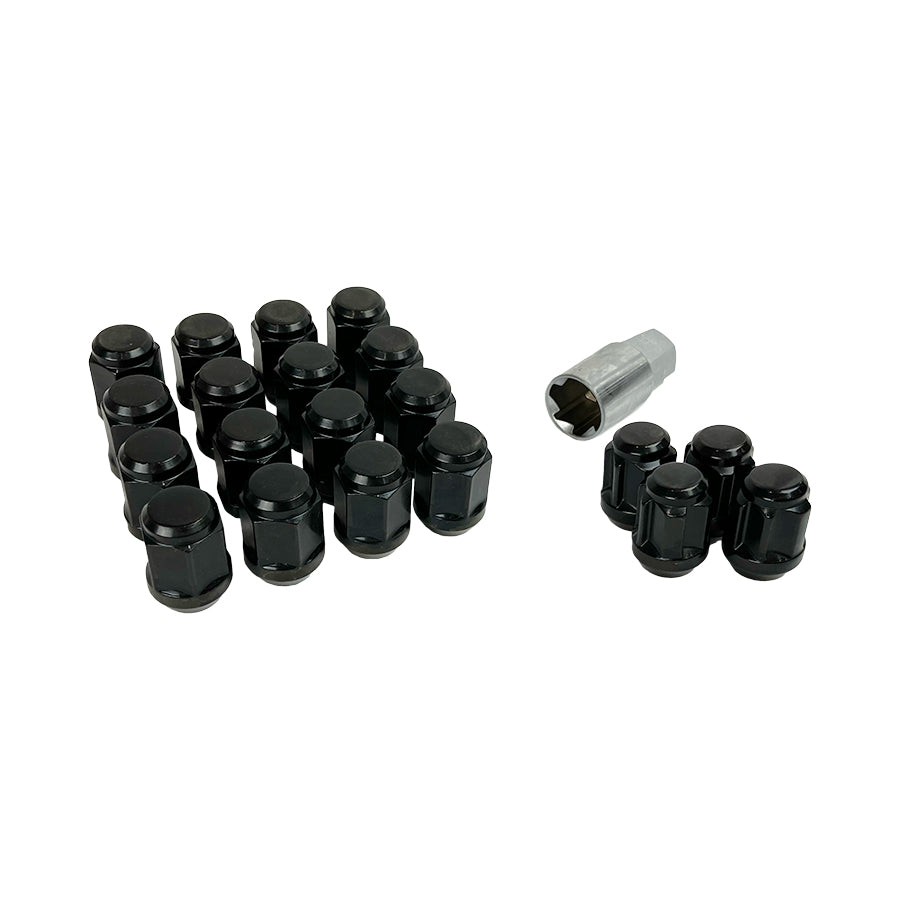 Bull Lock Tuskey Black Juego de cerradura y lengüeta de 20 piezas 14x1.5 | 2017+ cívico tipo R