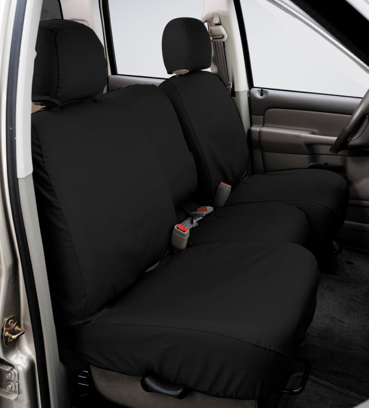 Covercraft 22-23 Toyota Tundra Polycotton SeatSaver Custom Front Row Seat Covers - Charcoal (SS2589PCCH)