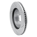 R1 Concepts Lexus ES300H Front Left Drilled & Slotted Silver Brake Rotor (Part Number: RNC631-76080L)
