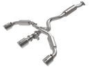 aFe 23+ Toyota GR Corolla L3 1.6L (t) Gemini XV 3in to 2-1/2in Cat Back Exhaust w/ Polished Tips (49-36070-P)