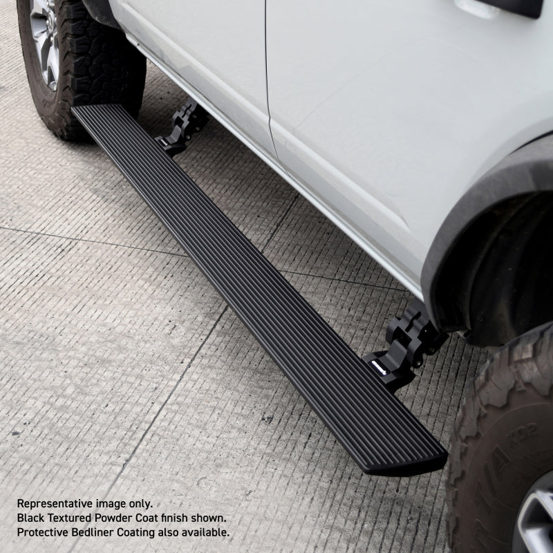Go Rhino 23-24 Toyota Sequoia 4dr (Excl. Hybrid) E1 Electric Running Board Kit - Bedliner Coating (20443974T)