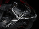 AWE 23-24 Toyota GR Corolla Track Edition Catback Exhaust - Chrome Silver Tips
