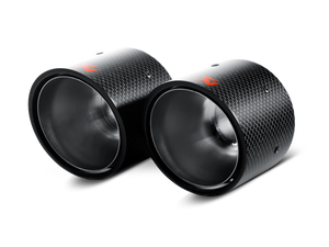 Akrapovic Carbon Tail Pipe Set for 2007-2014 Mini Cooper S R56/R57 by Akrapovic Part Number akrTP-MINR56/57-CA