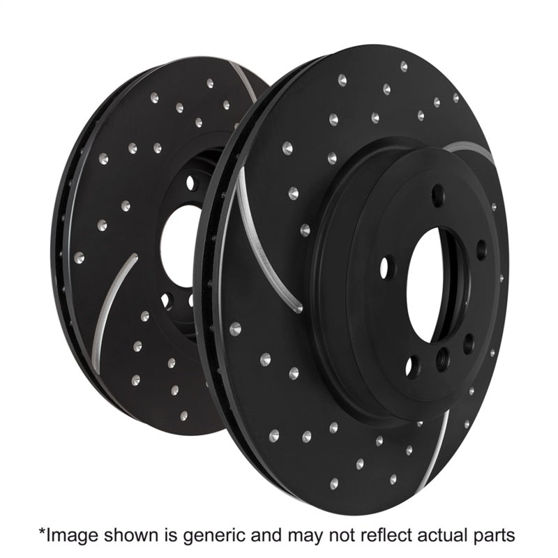 EBC 34319 3GD Series Sport Slotted Front Rotors for Subaru Legacy, Outback, WRX, and Tribeca