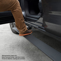 Go Rhino 23-24 Toyota Sequoia 4dr (Excl. Hybrid) E1 Electric Running Board Kit - Bedliner Coating (20443974T)