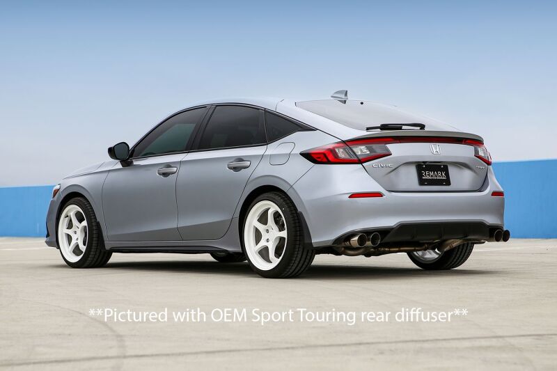 Remark 2022+ Honda Civic Sport Hatchback FL2 (Link Loop) Catback Exhaust Burnt Stainless Steel Tip (RK-C4063H-10T)