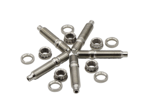 BLOX Racing Stainless Steel Exhaust Manifold Studs 5-Piece Set - M10x1.25, 55mm Length
