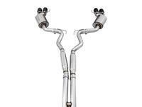 AWE Tuning 2018+ Ford Mustang GT (S550) Cat-Back Exhaust - Touring Edition (Quad Diamond Black Tips)