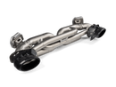 Akrapovic Titanium Tail Pipe Set for Porsche 911 Turbo / Turbo S (992) - Black Finish