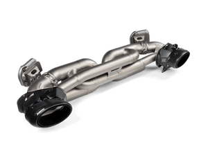 Akrapovic Titanium Tail Pipe Set for Porsche 911 Turbo / Turbo S (992) - Black Finish