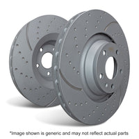 EBC GD Series Sport Slotted Rear Brake Rotors for Subaru Legacy, Outback, and WRX (Part No. EBCGD7710)