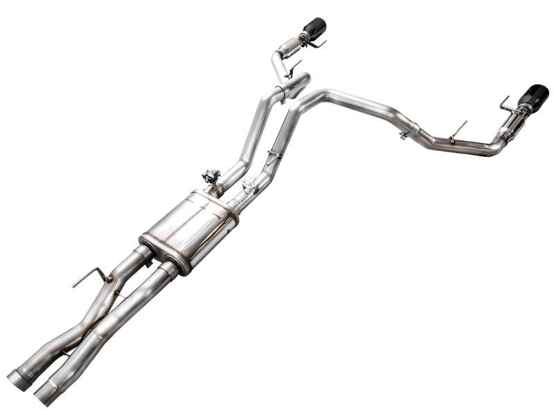 AWE Tuning Gen 3 Ford Raptor SwitchPath Exhaust - Diamond Black Tips