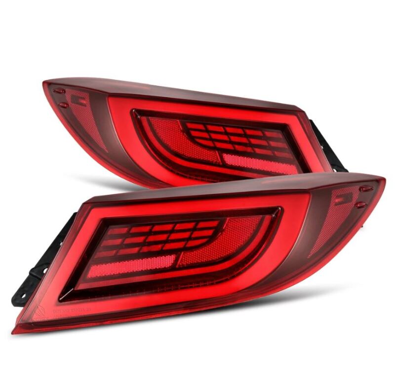 AlphaRex 22-24 Toyota GR86 LUXX LED Taillights Vivid Red (675030)