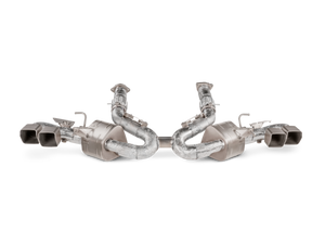 Akrapovic Titanium Slip-On Line Exhaust for 2020 Chevrolet Corvette Stingray (C8) – Part AKR S-CO/TI/4