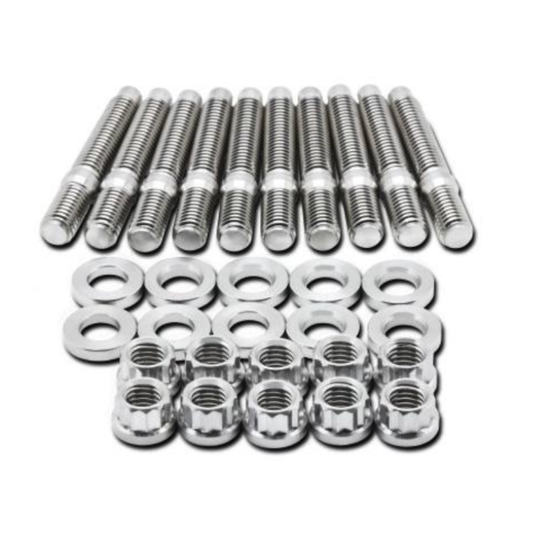 BLOX Racing SUS303 Stainless Steel Intake Manifold Stud Kit M8 x 1.25mm, 55mm Length - 8 Pieces