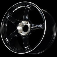Advan TC-4 SE 18x8.0 / +45 Offset / 5-114.3 / 73mm Bore / Racing Gloss Black & Diamond Cut