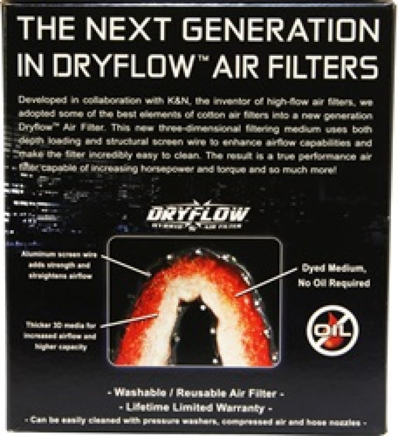 AEM Induction 21-204DK Dryflow Universal Clamp-On Air Filter, 3.5 Inch Diameter