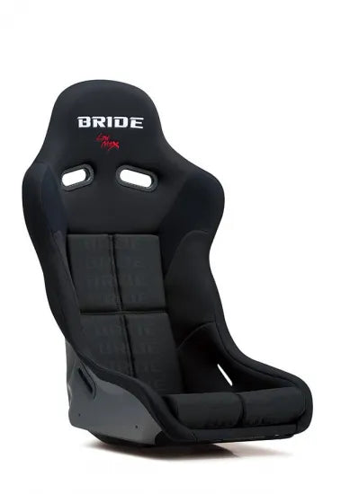 BRIDE NURMAN Black Logo carbon shell bucket seat HN1HSC, front three-quarter view