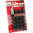 Project Kics 16 LUGS + 4 LOCKS Black Bullock And Nut Set - 12X1.50