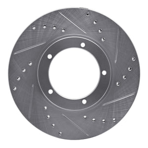 R1 Concepts 67-88 Porsche 911 Front Right Drilled & Slotted Silver Brake Rotor (Part No. RNC631-02001R)
