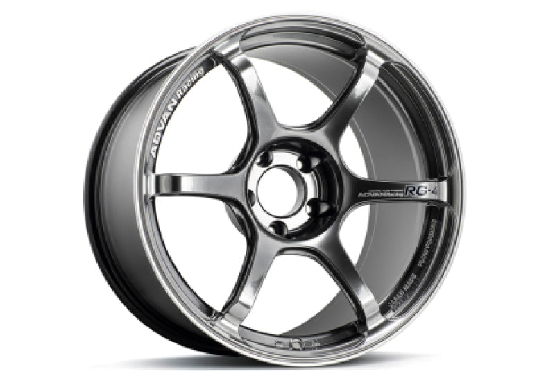 Advan RG-4 18x9.5 +38 5-114.3 Racing Hyper Black & Ring Wheel (YA48J38EHBR)