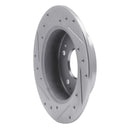 R1 1997-2006 Acura RSX Rear Right Drilled & Slotted Silver Brake Rotor
