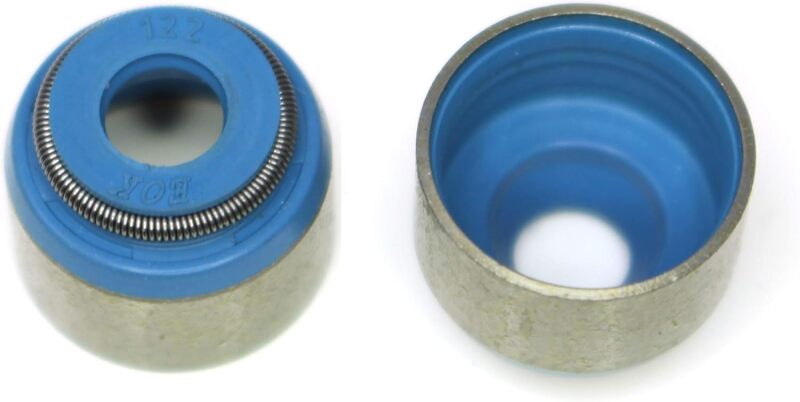 BLOX Racing Honda 5.5mm Valve Stem Seals Blue FKM Set of 16