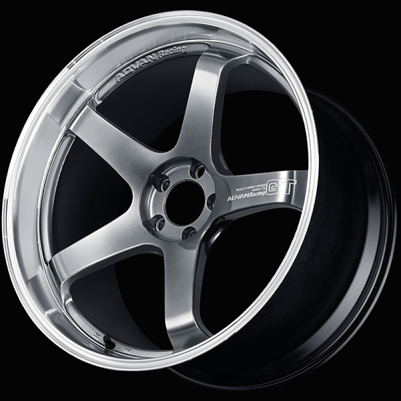 Advan GT Beyond 19x9.5 +45 5x120 Machining & Hyper Platinum Black Wheel
